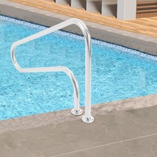 Pool Handrail, 304 Stainless Steel Pool Handrail for In-ground Pools
