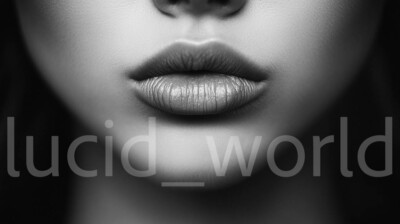 Digital Image Picture Wallpaper Background Desktop AI Art Sensuous Luscious Lips