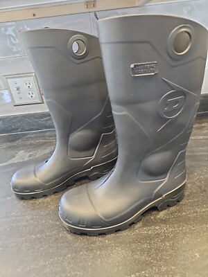 Rubber Boots by DUNLOP US Men's 10, PVC 100% Waterproof, Muck, Mud, Rain Boot