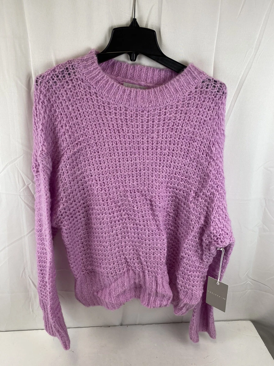 Long purple sweater top