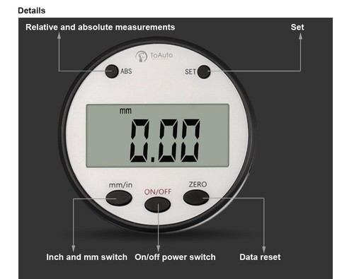 Digital Readout Remote Magnet Display Linear Scale External DRO Milling Lathe - Picture 9 of 10