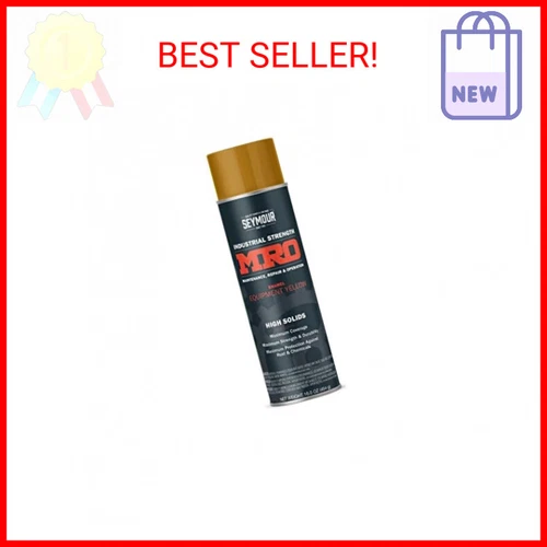 SEYMOUR 620-1443 Industrial MRO High Solids Spray Paint, Equipment Yellow 16 Fl 