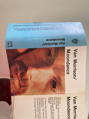 VAN MORRISON RARE ORIG 1970 GREEN CASS-TAPE “MOONDANCE" GB UNTESTED & UKPOSTONLY - Picture 6 of 15