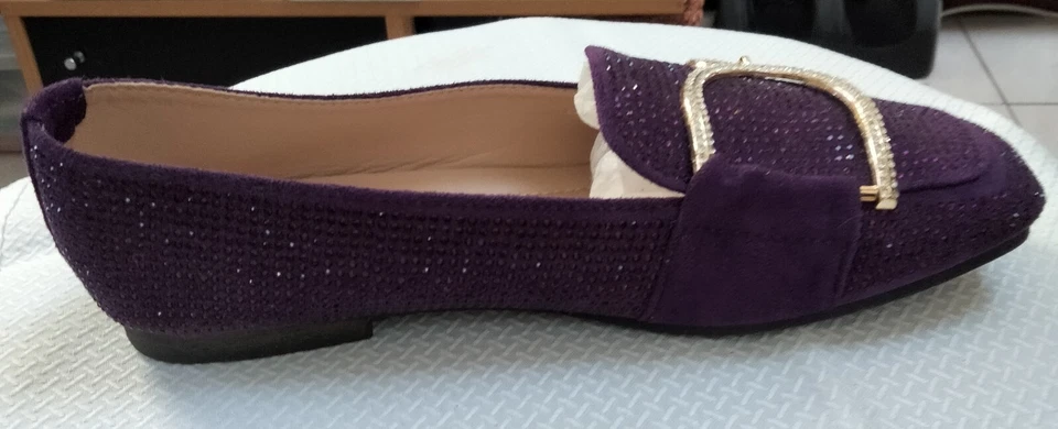 Chaussures mocassins à strass Violet " Bello Star " taille 37 occasion - Photo 4/4