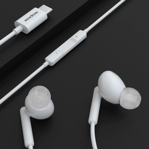 WOPOW WE07 USB Type-C Stereo HIFI Universal Cable Earphone White - Picture 3 of 3