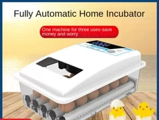 Automatic 24 Eggs Incubator Auto Turner Temperature Control Chicken Bird Hatcher