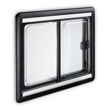 Fenêtre coulissante complète Seitz S4 profil Noir - 1450x600 - 35046.35