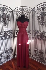 SR408 DESSY BURGUNDY 2960LS SZ 12 $320 PROM PARTY BRIDESMAID FORMAL GOWN  DRESS