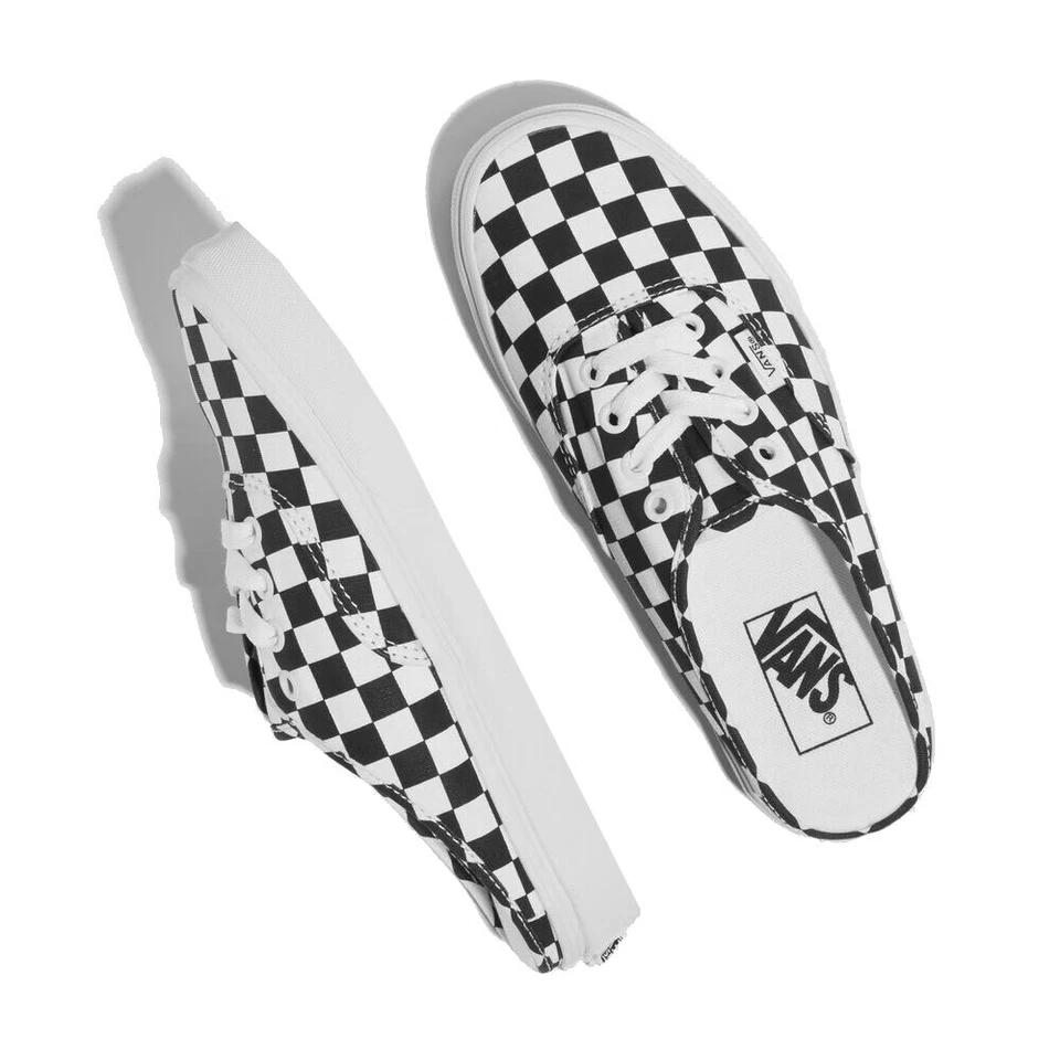 Vans Authentic Mule Unisex-Slipper Sneaker Slip On Checkboard Karo Schwarz/Weiß - Bild 2 von 4