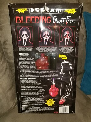 1997 HALLOWEEN SCREAM MOVIE GHOST FACE BLEEDING MASK EASTER FUN