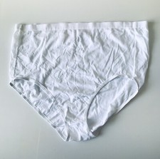 Fruit Of The Loom Fit For Me Women s White 100 Cotton Panty Size 12