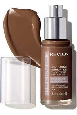 Revlon Illuminance Skin-Caring Liquid Foundation Medium Coverage 517 Amber