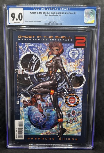 Ghost in the Shell 2: Mensch-Maschine Interface #3 9.0 CGC weiß GRATIS Lesegerät - Bild 1 von 2