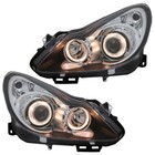 Scheinwerfer Angel Eyes Set für Opel Corsa D Bj. 2006-2011 Schwarz