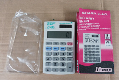 Sharp EL-240L Twin Power Taschenrechner boxed