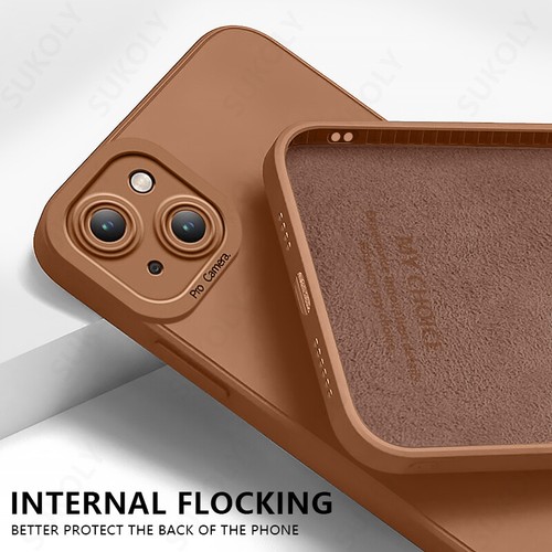 Thin Liquid Silicone Soft Cover Case For iPhone 15 14 13 12 11 Pro Max XS XR 8 7 - Picture 24 of 25