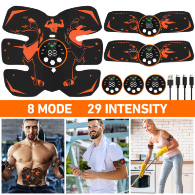 EMS Abdominal Muscle Toning Trainer ABS Stimulator Toner Fitness Binder Gym Belt