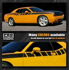 Decals for Dodge Challenger Strobe Cuda Side Stripes 2015 2016 2017 2018 2019