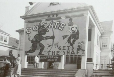 #ad 2 Old Bamp;W Photos College Fraternity Decorates House Against Colgate University $14.99