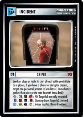 Star Trek: Sniper [Ungraded] Blaze of Glory STCCG Decipher 1E
