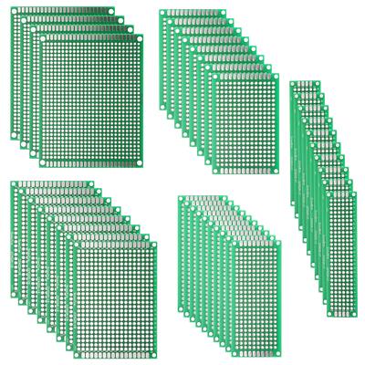 DEYUE 40PCs PCB Board Prototyping PCBs Circuit Boards Kit | 5 Size Universal ...