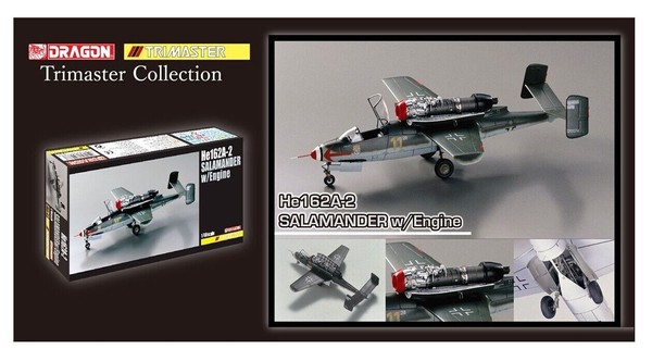 HE162A-2 Salamander Mit Motor 1:48 Plastikmodellbausatz Dragon Models-image