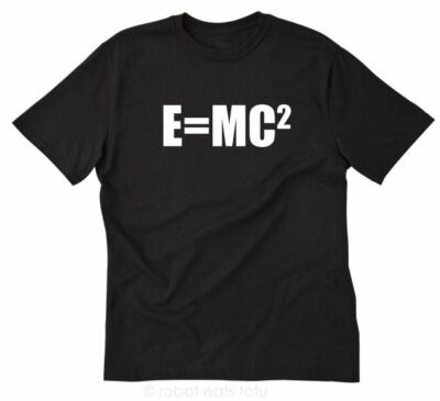 E MC2 T-shirt Funny Physics Science Einstein Math Equation Nerd