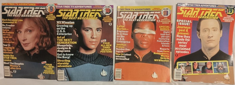 Star Trek 15 Fan Magazines (89 to 92) + 5 Other Titles on TNG
