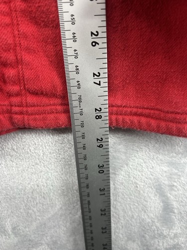 Mountain Khakis MK Red Solid Heavyweight Flannel Shirt Men's Size Medium M - Picture 5 of 6