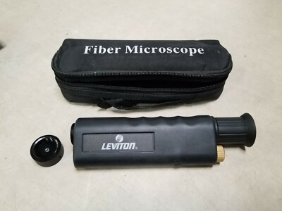 leviton fiber microscope Has light wear - with case 