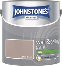 Johnstone's Wall & Ceiling Paint Silk Emulsion Smooth Finish Tin 2.5L All Colors
