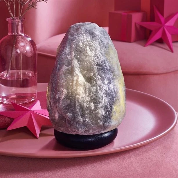 Grey himalayan salt on sale lamp