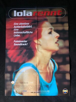 Original deutsches Videothekenposter Fimposter Poster LOLA RENNT Franka Potente