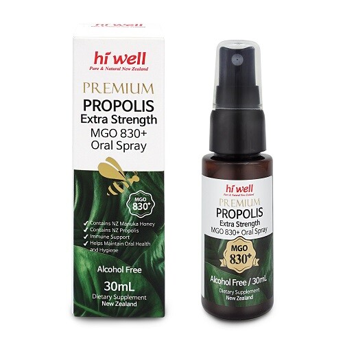 Hi Well Nueva Zelanda Propóleo Premium Extra Fuerza MGO 830+ Spray Oral 30 ml - Imagen 5 de 10
