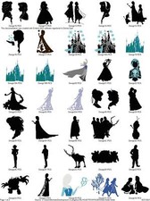 38 FAIRYTALE PRINCESS SILHOUETTES EMBROIDERY MACHINE DESIGNS PES HUS JEF USB