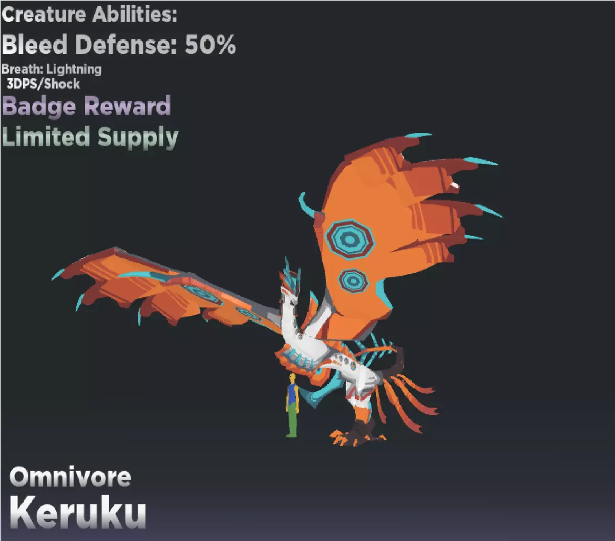 Keruku Creatures of Sonaria Roblox species Special