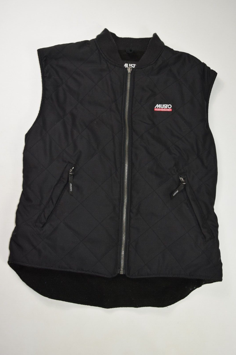 vintage MUSTO jacket snugs yachting sailing fleece VEST GILET size
