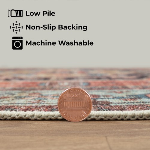 GLN Rugs Kitesh - Machine Washable Area Rug - Turkish Terra Home Rugs - Picture 62 of 77