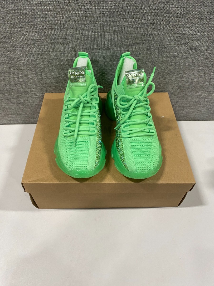 Steve Madden MAXIMA Lace Up Sneakers LT Green Boyfriend