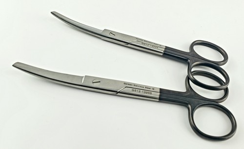2Operating Surgical Scissors5.5"Curved Sharp Blunt Point Super Cut Blade German - Picture 4 of 5
