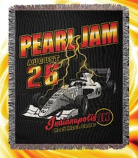 Pearl Jam Limited Edition Blanket Indianapolis Noblesville Ruoff 2024 Deer Creek