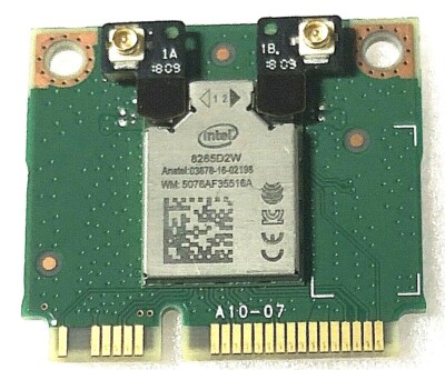 8265D2W INTEL 4TH GEN 802.11ac DUAL BAND 2x2 wifi Bluetooth 4.2 MPWRT