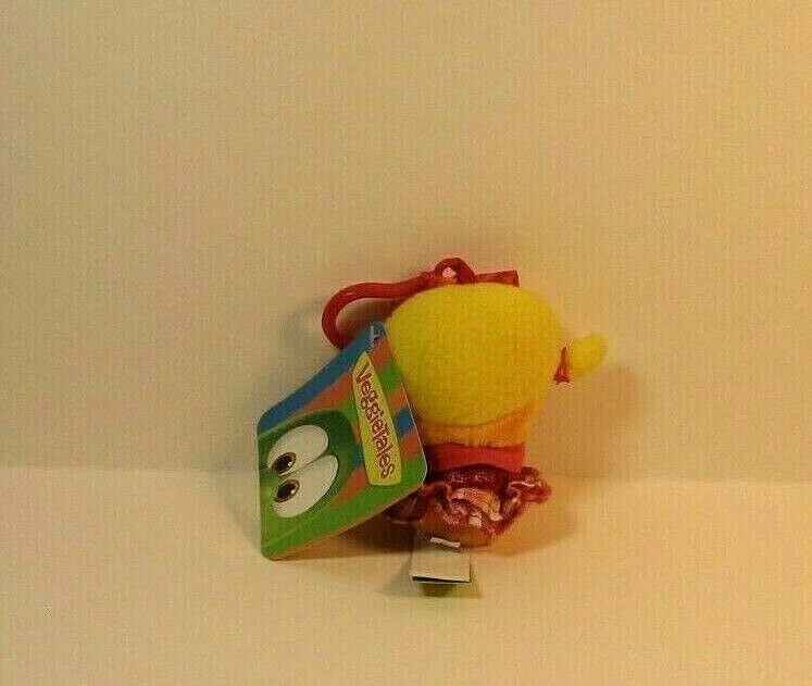 VeggieTales Laura Zanahoria 3.5” Mochila de Peluche Clip Nuevo con Etiquetas Foto 3 de 3