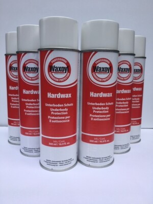 WAXOYL Hardwax ''PLUS'' Permanent Undercar 16.9oz MEGA cans Aerosol 6 Pack