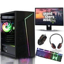 Fast Gaming PC Bundle i7 i5 i3 6th Gen 16GB RAM 2TB 1TB SSD 6GB RTX 3050 Win10 B