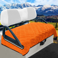 Golf Cart Seat Cover Short Plush Material Non-Slip Backing Fits Most 2 4