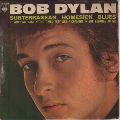 BOB DYLAN Subterranean Homesick Blues 1965 RARE original France ONLY ep