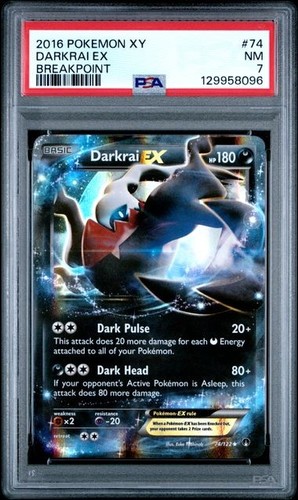 Darkrai-EX graded PSA 7 for sale on eBay