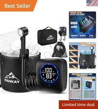 Portable Shower for Camping, 8000mAh Rechargeable Camping Shower Pump with XL...