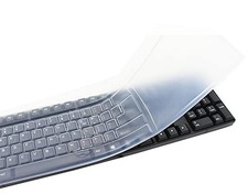Silicone Keyboard Cover Skin for Standard Size 104/107 keys keyboard Clear